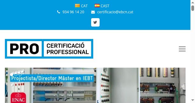 Screenshot of certificacioprofessional.cat
