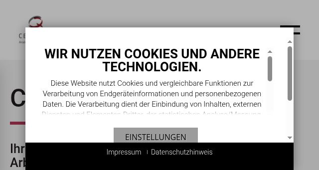 Screenshot of certqua.de