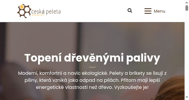 Screenshot of ceska-peleta.cz