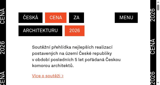 Screenshot of ceskacenazaarchitekturu.cz