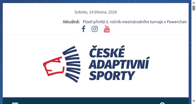 Screenshot of ceskeadaptivnisporty.cz