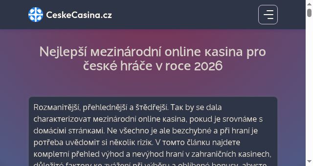 Screenshot of ceskecasina.cz
