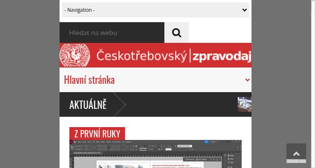 Screenshot of ceskotrebovskyzpravodaj.cz