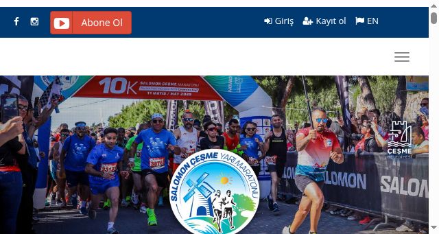 Screenshot of cesmeyarimaratonu.com