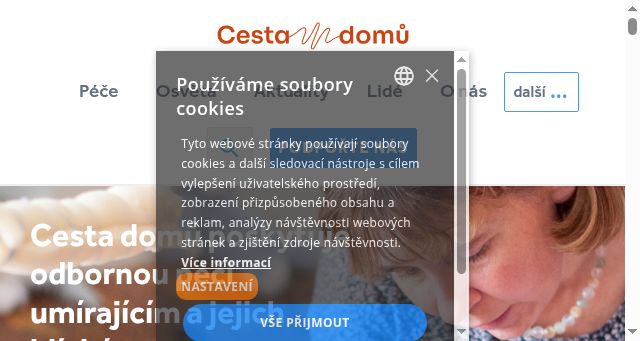 Screenshot of cestadomu.cz