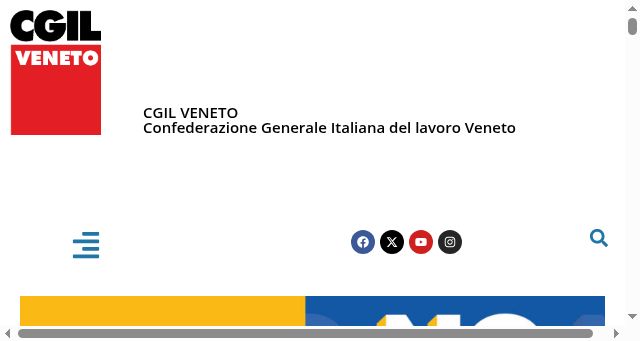 Screenshot of cgil.veneto.it