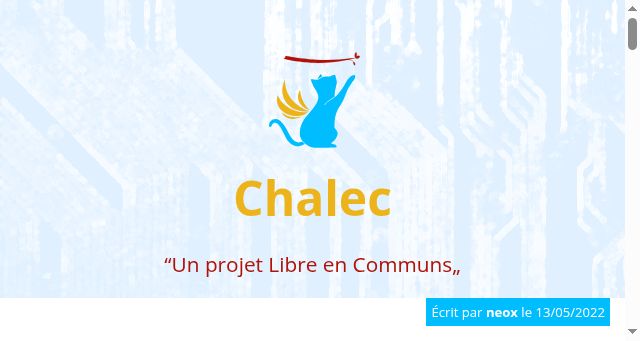 Screenshot of chalec.org