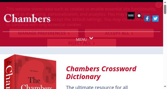 Screenshot of chambers.co.uk