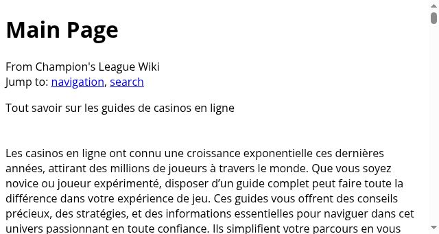 Screenshot of championsleage.review