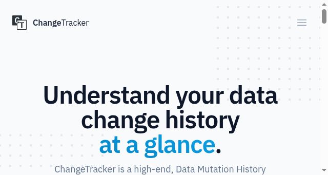 Screenshot of changetracker.it
