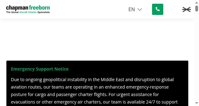 Screenshot of chapmanfreeborn.aero