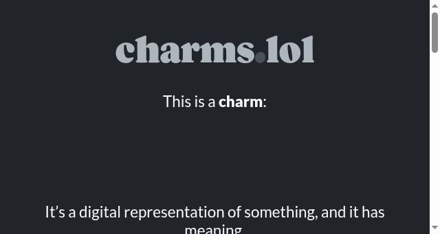 Screenshot of charms.lol