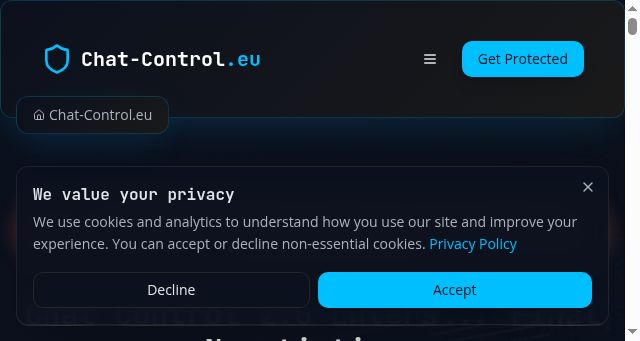 Screenshot of chat-control.eu