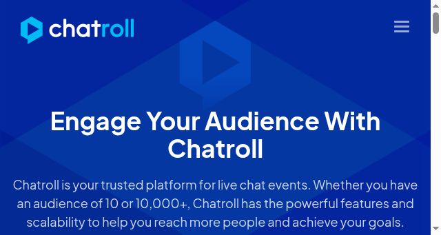 Screenshot of chatroll.com