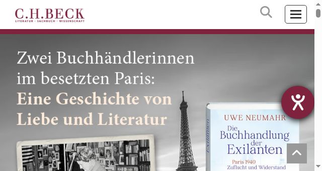 Screenshot of chbeck.de