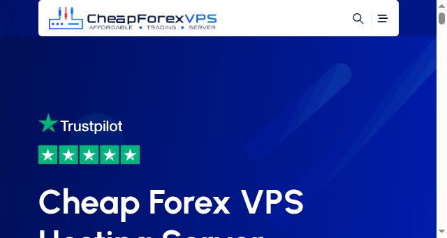 Screenshot of cheapforexvps.com