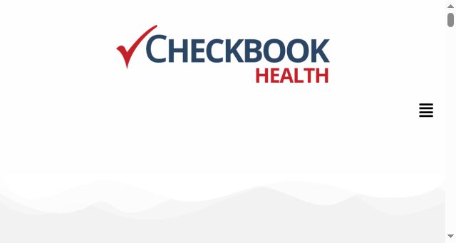 Screenshot of checkbook.health
