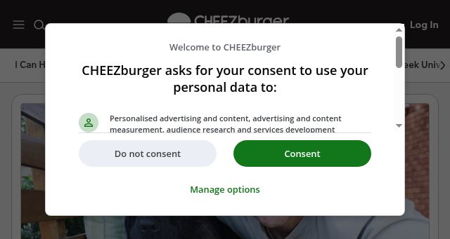 Screenshot of cheezburger.com