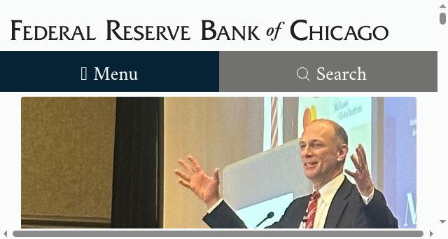Screenshot of chicagofed.org