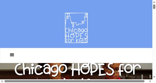 Screenshot of chicagohopesforkids.org