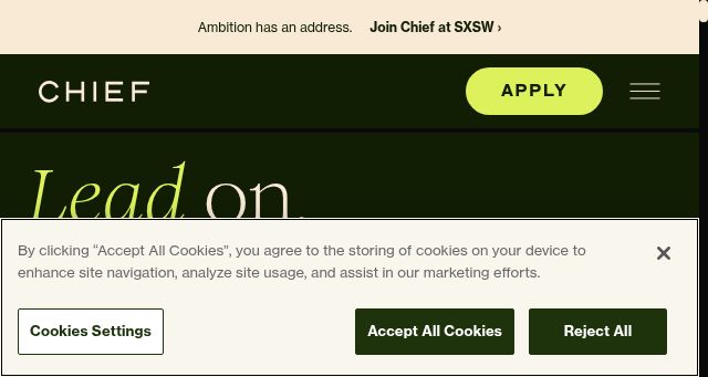 Screenshot of chief.com