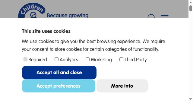 Screenshot of children-ne.org.uk