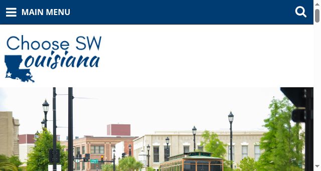 Screenshot of chooseswlouisiana.com