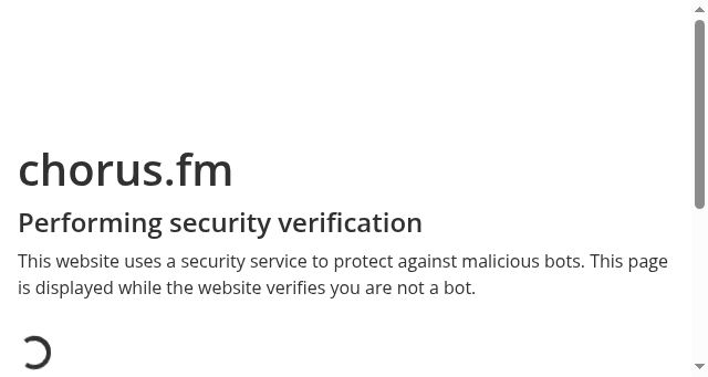 Screenshot of chorus.fm