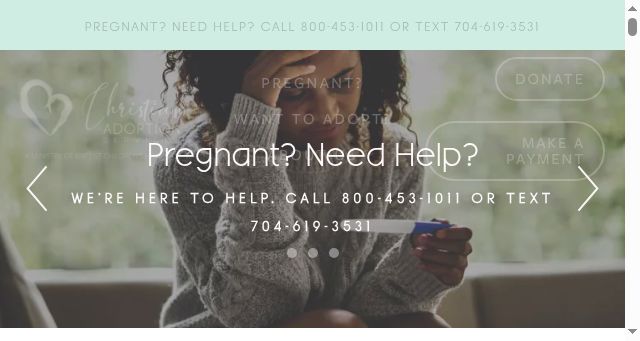 Screenshot of christianadopt.org