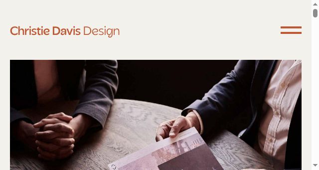 Screenshot of christiedavisdesign.com.au