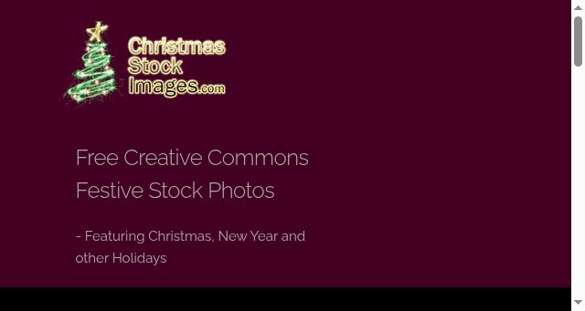 Screenshot of christmasstockimages.com
