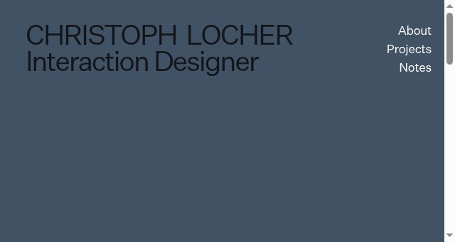 Screenshot of christophlocher.com