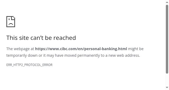 Screenshot of cibc.com