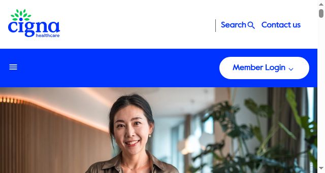 Screenshot of cigna.com.sg