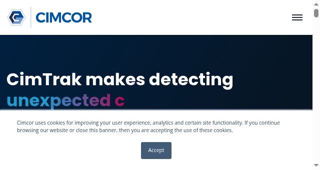 Screenshot of cimcor.com