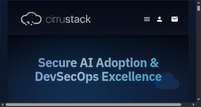 Screenshot of cirrustack.io