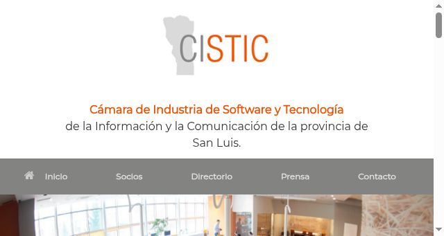 Screenshot of cistic.com.ar