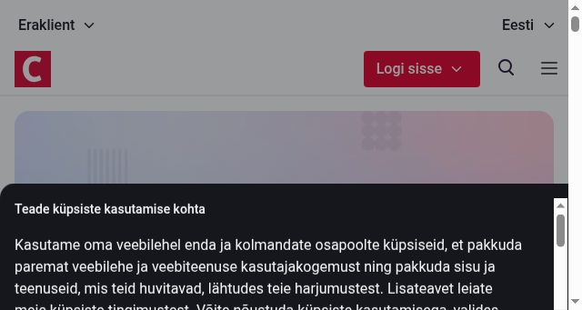 Screenshot of citadele.ee