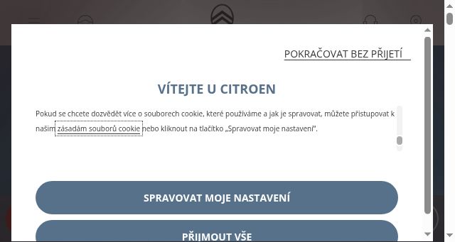 Screenshot of citroen.cz