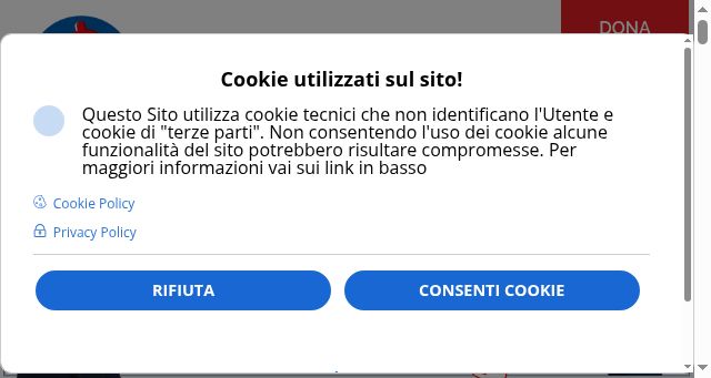 Screenshot of cittadinanzattiva.it