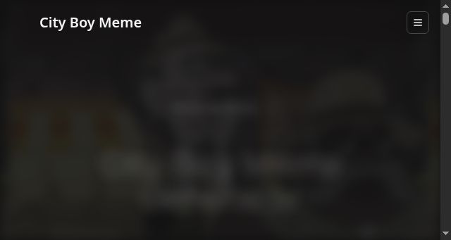 Screenshot of cityboymeme.io