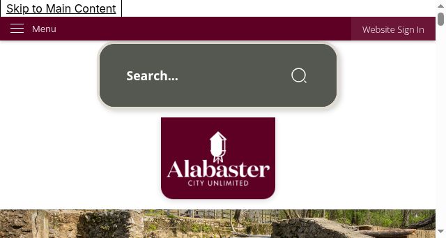 Screenshot of cityofalabaster.com