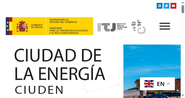 Screenshot of ciuden.es