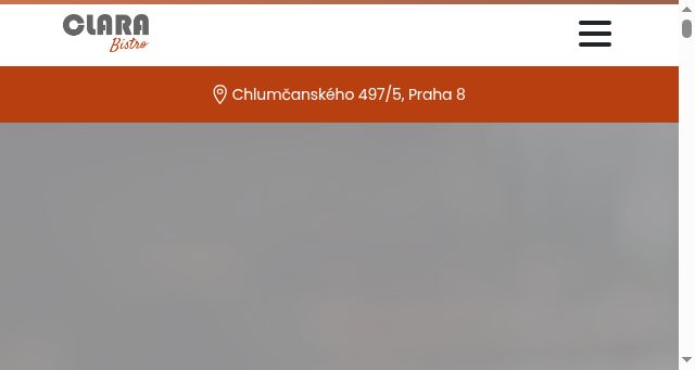 Screenshot of clarabistro.cz
