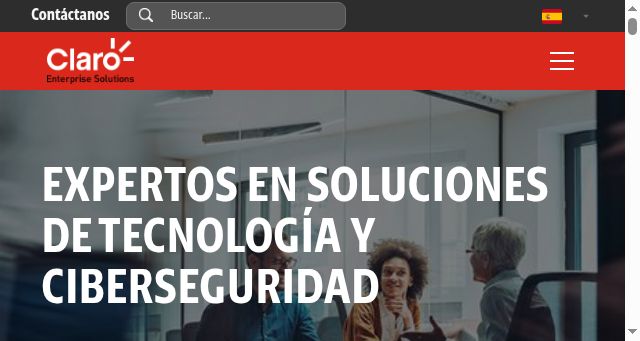 Screenshot of claro.com.es