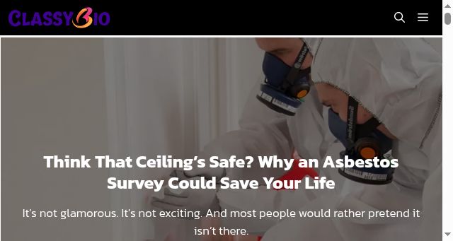 Screenshot of classybio.com