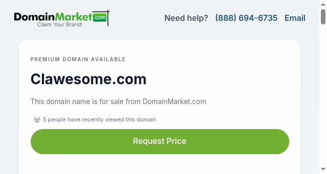 Screenshot of clawesome.com