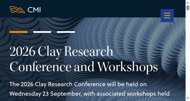 Screenshot of claymath.org