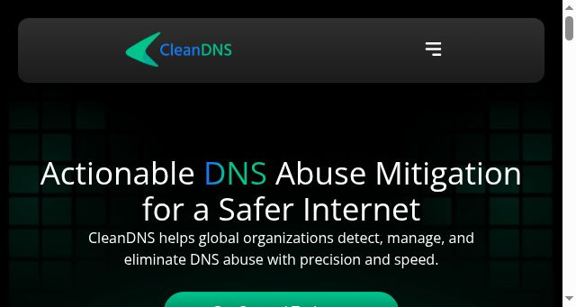 Screenshot of cleandns.com