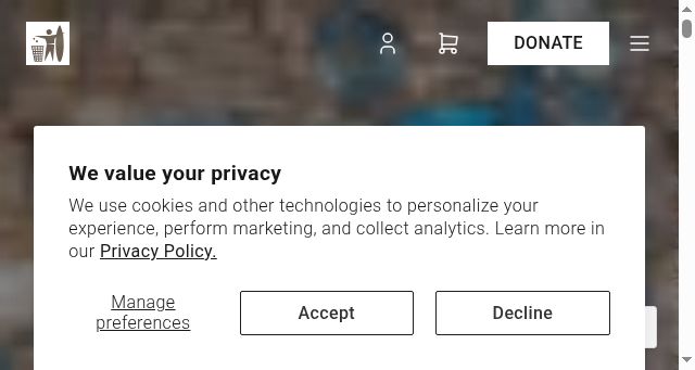 Screenshot of cleanoceanproject.org